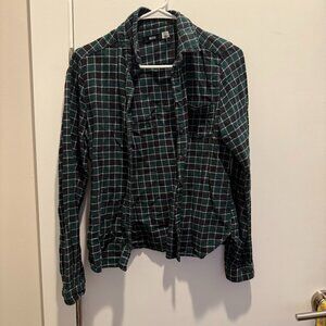 BDG green and black 100% cotton flannel from urban - M